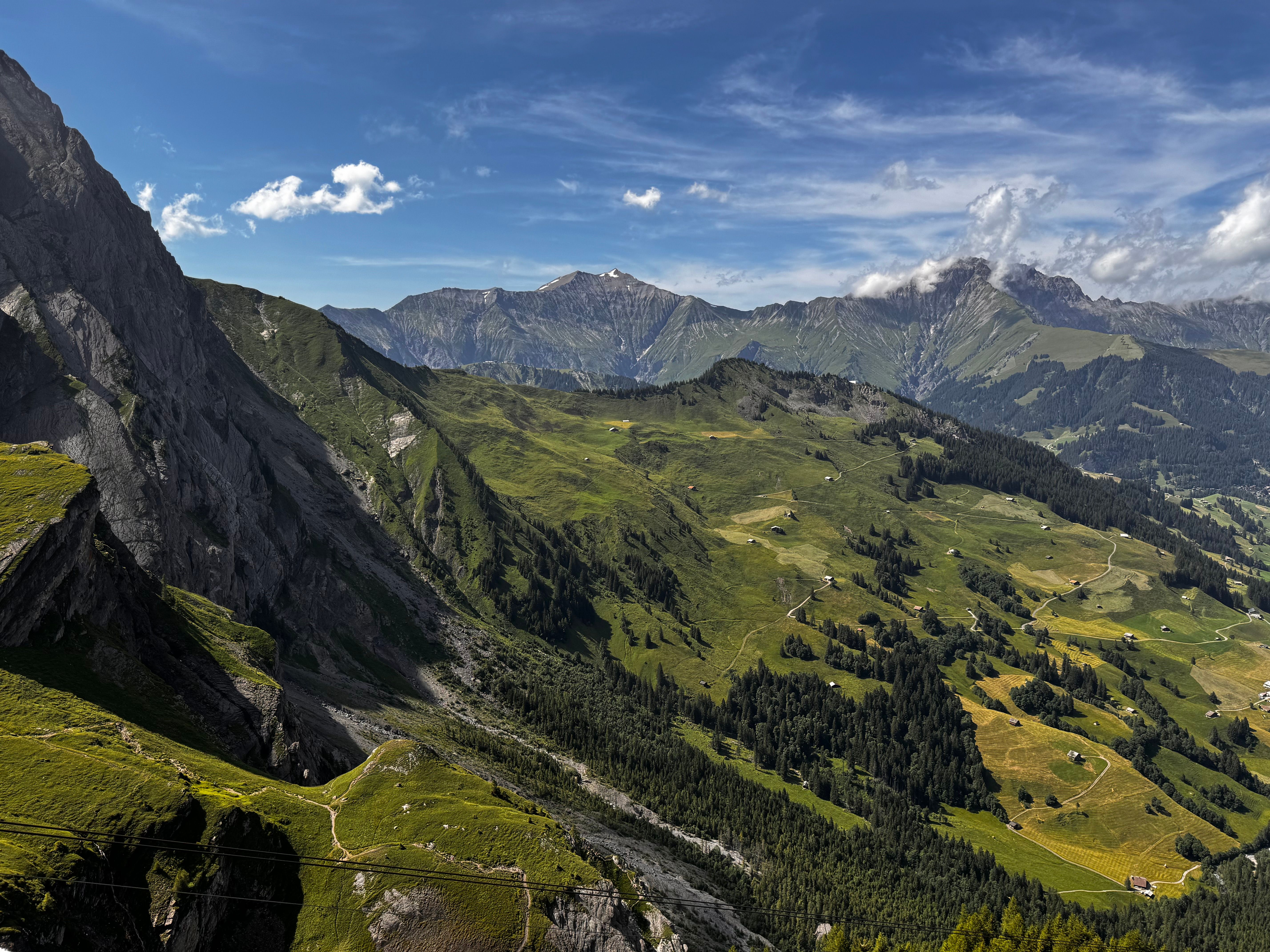 Paysage suisse illustrant la préservation des ressources naturelles